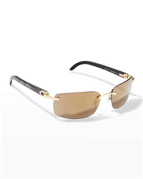 cartier rimless sunglasses men's|cartier rimless eyeglasses men.